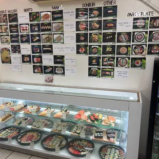 interior, sushi and sashimi