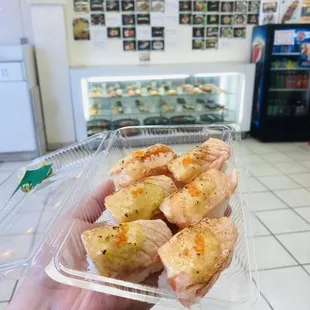 Seared Aburi Salmon Nigiri with Garlic &amp; Special Mayo Sauce