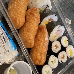 Inari maki combo bento for lunch 1-21-22