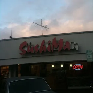 sushi and sashimi, outside