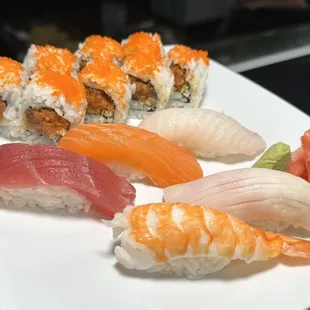 sushi, food, sashimi, sushi and sashimi