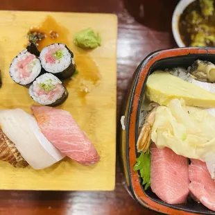 Left - special Nigiri  Right - special Chatani