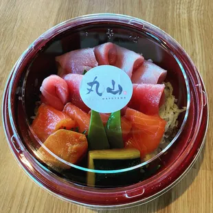 Tuna,hamach,Salmon bowl!!