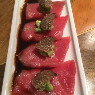 Bluefin Tuna Capparchio with truffle
