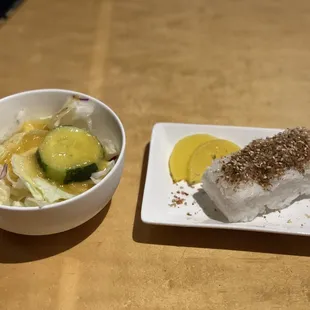 two dishes of sushi