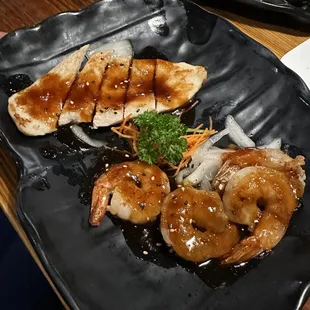 Shrimp Teriyaki and Chicken Teriyaki
