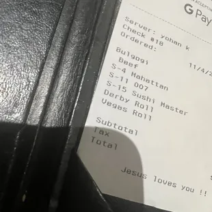 Everything we ordered