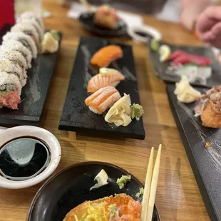 sushi and sashimi, sashimi, food, sushi