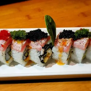 One of Chef Mazi's combo plates! Off the hook delicious. Small comfortable dinning. Marc and Polly fantastic hosts. Thank you