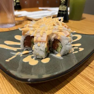 Specialty sushi roll. When they note it as spicy, it is!