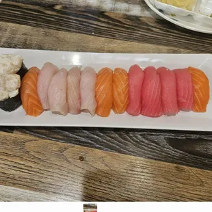 Colored looking tuna.