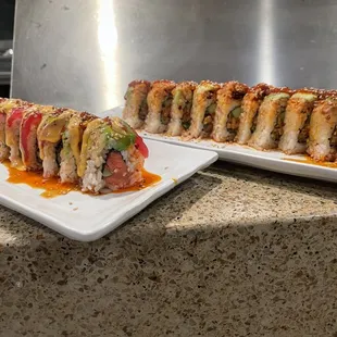 sashimi, sushi, sushi and sashimi, food