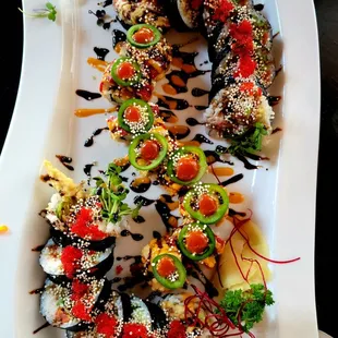 This has 2 orders of the Spider Roll and 1 order Firecracker