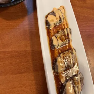 Peppered tuna