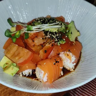 Summer breeze. Salmon roll with no rice.