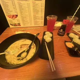 Naruto Ramen and California Rolls