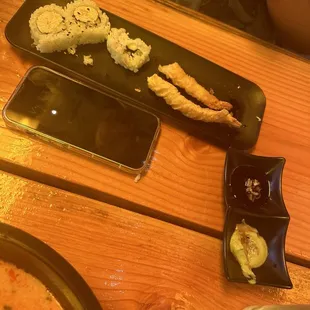 91. California Roll, 10. Shrimp Tempura , 21. Hot Spicy Chicken Ramen