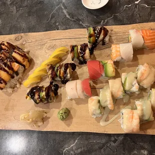 sushi, sushi and sashimi, sashimi, food