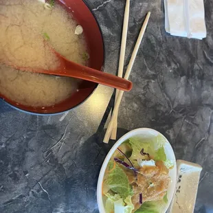 Miso Soup &amp; House Salad