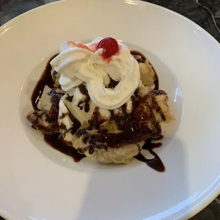 Fried Banana with ice cream