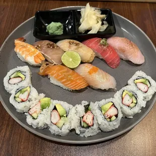 Silver Sushi with California Roll
