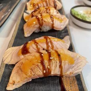 three different types of sushi