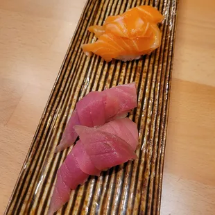 Salmon/Bluefin Tuna Sushi $4.95 Each