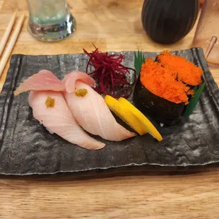 Smelt egg and yellow tail