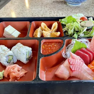 Sashimi Bento Box Lunch