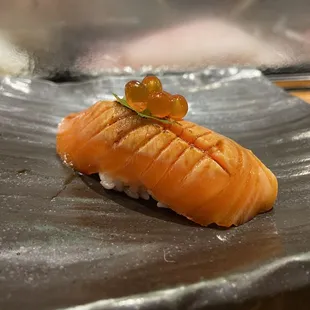Salmon with salmon roe