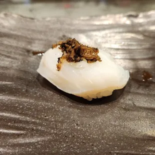 Raw octopus with truffle