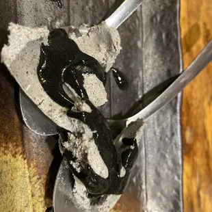 Sample of sesame ice cream