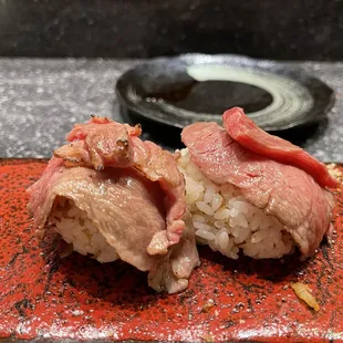 Hokkaido sirloin wagyu nigiri