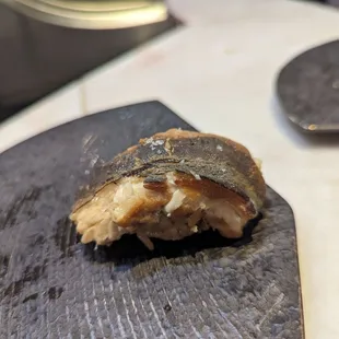 Anago, salt water eel, with lemon sea salt