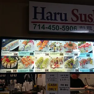 Store front, inside hannam chain food court