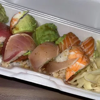 16. Spicy Rainbow Roll