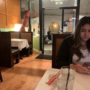 View of the front door