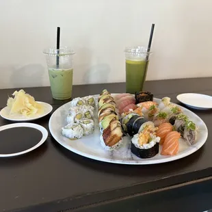 Sushi and Matcha