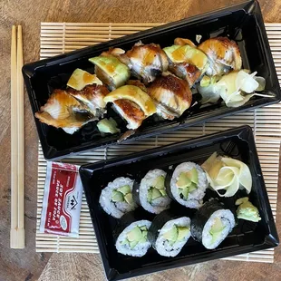 Dragon Roll  Cucumber Avocado roll