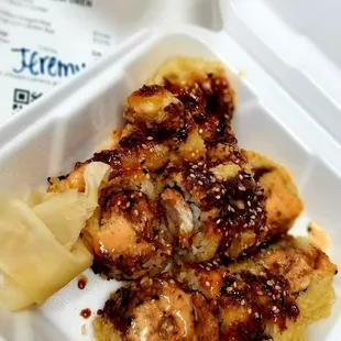 Golden dragon roll..