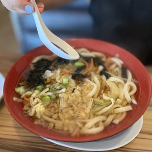 Udon Soup Lunch with tempura