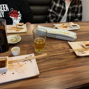 Empty....but DELICIOUS!!!! Definitely fresh.