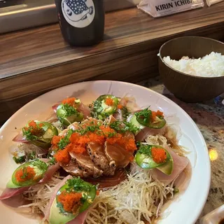 Yellowtail Sashimi with Ponzu