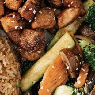 a close up of a plate of food