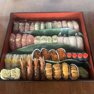 Holiday sushi box