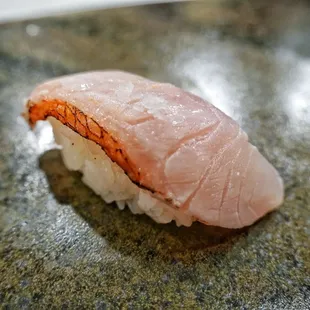Golden eye snapper with lemon and seasalt