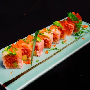sushi, sashimi, sushi and sashimi, food