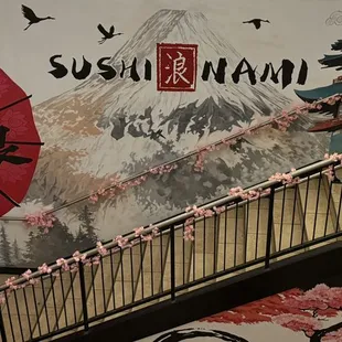 outside, sushi and sashimi