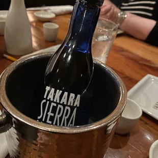 a bottle of sakera