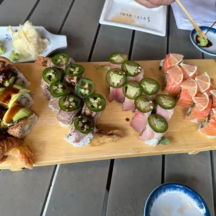 Left to right: favorite, isle of the man, yellow tail, Tommy sunset look at this presentation!